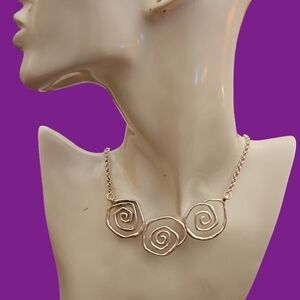 BRIGHTON Spring Sprang Atomic Spiral Rolo Chain Necklace